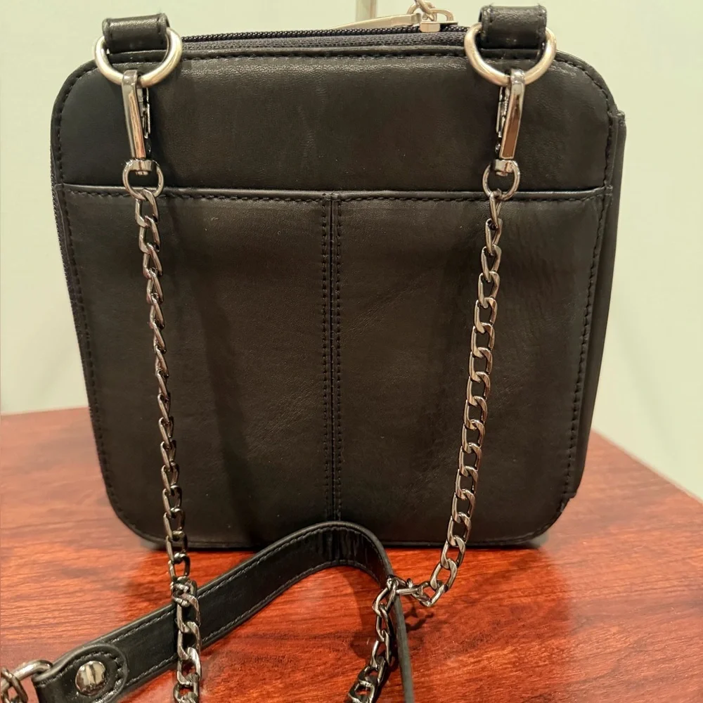 HOBO Black Leather Crossbody Bag - Picture 3 of 8